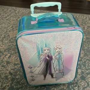 Disney Elsa Anna sparkle rolling suitcase. Soft case